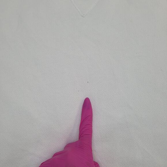 Vintage 90s MOD Blank Sweatshirt Women Large 21x25 White USA - Picture 7 of 11